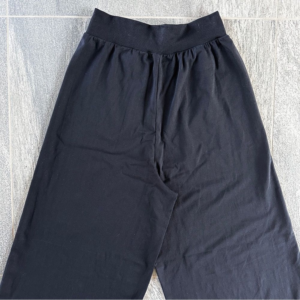 EUC OQQ Black High Waist Wide Leg Athleisure Pants Trendy Stylish Relaxed Small - Picture 10 of 13